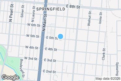 Map image of the property - 130 E 5th St