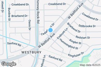 Map image of the property - 5250 W Bellfort Ave