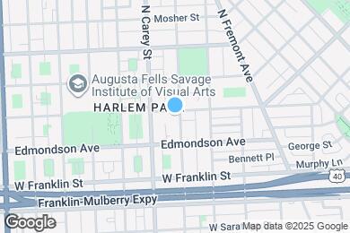 Map image of the property - 636 N Carrollton Ave