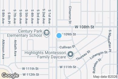 Map image of the property - 2157 W 109th Pl