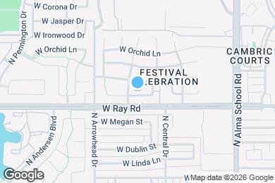 Map image of the property - 1370 W Gary Dr