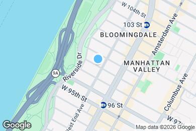 Map image of the property - 220 W 98th St