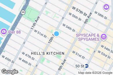 Map image of the property - 458 W 52nd St