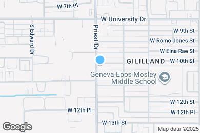 Map image of the property - 1351 W 10th St