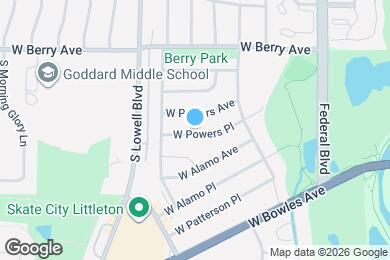 Map image of the property - 3485 W Powers Pl