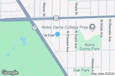 Map image of the property - 8658 N Merrill St
