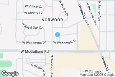 Map image of the property - 1810 W Northfield Dr