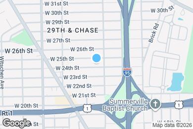 Map image of the property - 1105 W 24th St