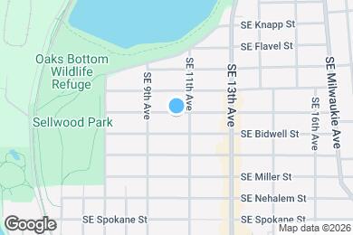 Map image of the property - 1012 SE Lambert St