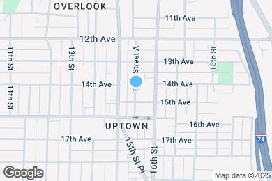 Map image of the property - 1346 15th Street a