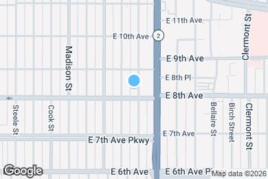 Map image of the property - 821 Harrison St