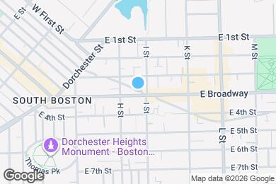 Map image of the property - 598 E Broadway