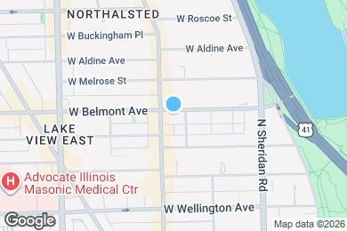Map image of the property - 545 W Belmont Ave