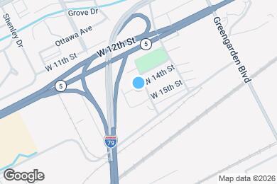 Map image of the property - 1813 W 14th St