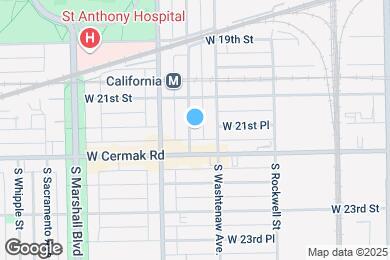 Map image of the property - 2133 S Fairfield Ave