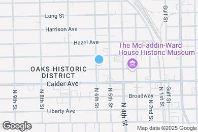 Map image of the property - The Oaks at McFaddin