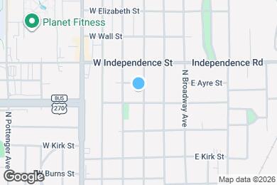 Map image of the property - 1316 N Market Ave