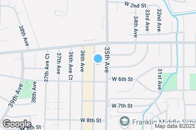 Map image of the property - 502 35th Ave Ct
