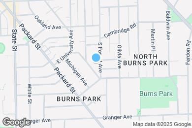 Map image of the property - 1130 S Forest Ave
