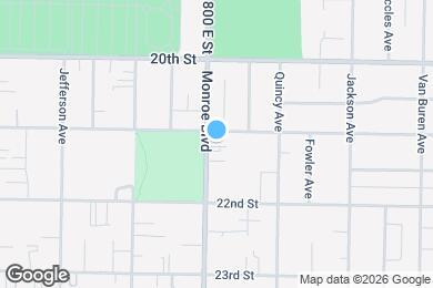 Map image of the property - 2114 Monroe Blvd