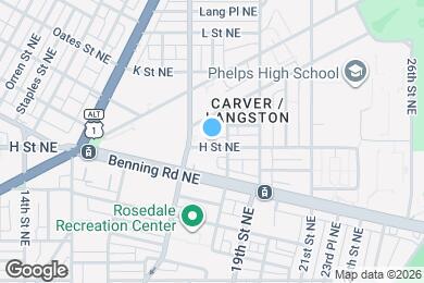 Map image of the property - 1722 H St NE