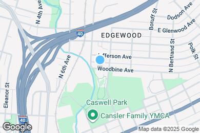 Map image of the property - 1413 Woodbine Ave