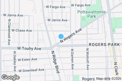 Map image of the property - 7229 N Rogers Ave