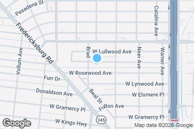 Map image of the property - 1538 W Hollywood Ave