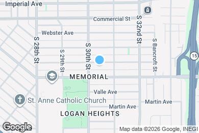 Map image of the property - 3041 1/2 franklin