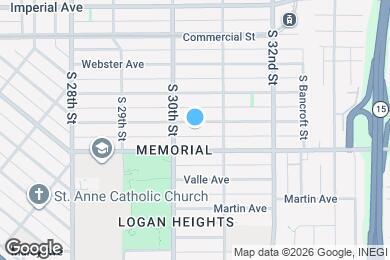 Map image of the property - 3041 franklin ave