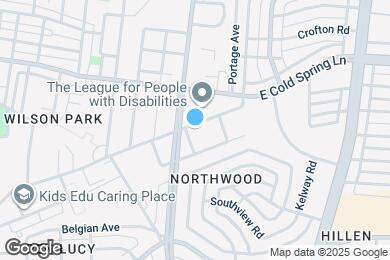 Map image of the property - 1103 E 43rd St