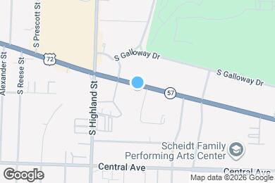 Map image of the property - 3581 Poplar Ave