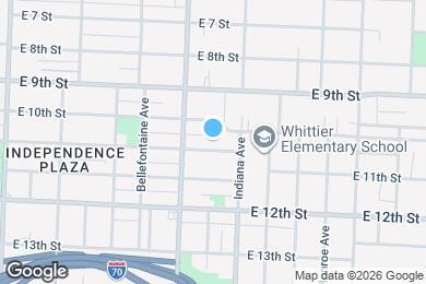 Map image of the property - 3222 E 11th St