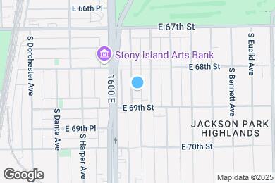 Map image of the property - 6835 S Cornell Ave