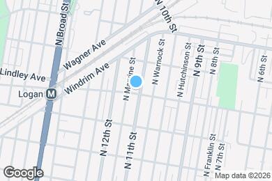 Map image of the property - 1107 Lindley Ave