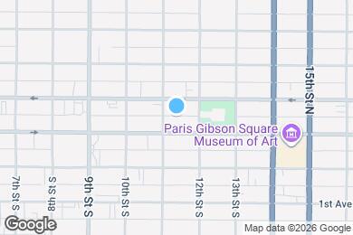 Map image of the property - 1107 1st Ave N