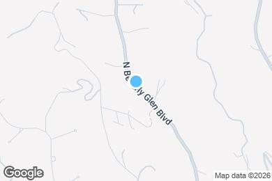 Map image of the property - 1647 N Beverly Glen Blvd