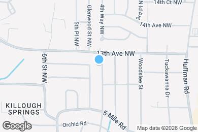 Map image of the property - 1226 Oakwood St