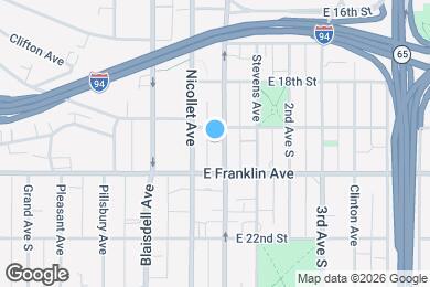 Map image of the property - 1910 1st Ave.