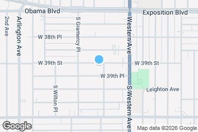 Map image of the property - 1712 1/2 W 39th St, REAR