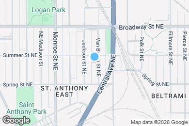 Map image of the property - 644 Van Buren St NE