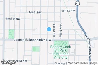 Map image of the property - 679 Jones Ave NW