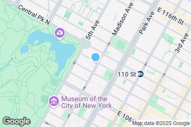 Map image of the property - Large, Bright Studio next to Central Park