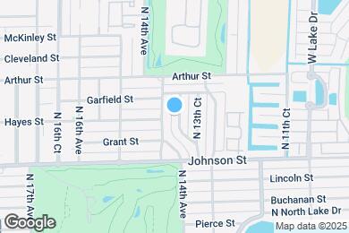 Map image of the property - 1104 N 13th Ter
