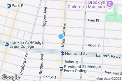 Map image of the property - 808 Nostrand Ave
