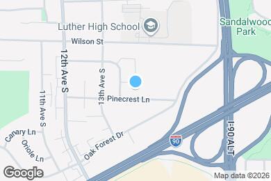 Map image of the property - 1329 Pinecrest Ln