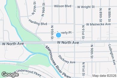 Map image of the property - 9404 W North Ave