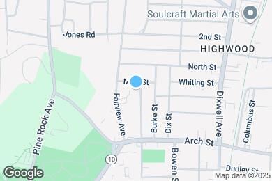 Map image of the property - 156 Warner St