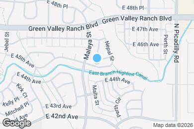 Map image of the property - 21103 E 45th Ave