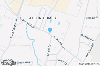 Map image of the property - 677 W Bel Air Ave